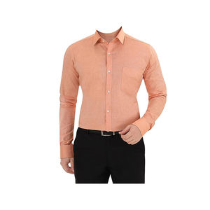 100% Premium coton Chambray formel hommes chemise habillée écologique respirant coupe ajustée décontracté grande taille paquet unique - Product Image 6