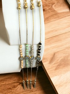 Bracelet enveloppant en acier inoxydable DAFNI BIG PAZAR avec pierres en zircon - Cadeau tendance d'Istanbul - Product Image 2
