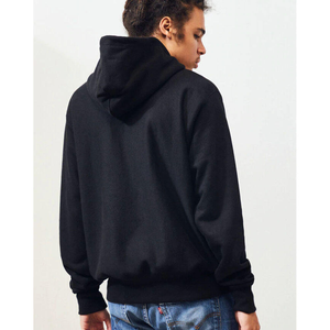 Sweat à capuche d'hiver personnalisable en molleton 100 % coton pour homme, coupe oversize avec épaules tombantes et poche, vente en gros - Product Image 2