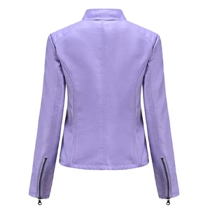 Primavera otoño chaquetas de bombardero de cuero mujer Streetwear Slim Biker chaquetas prendas de vestir exteriores 2025 moda invierno cremallera chaqueta de mujer - Product Image 2