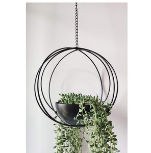 Venta caliente Macetas de metal blanco Maceta para exteriores e interiores con uso de soporte para la decoración del hogar y el hotel a precio barato - Product Image 5