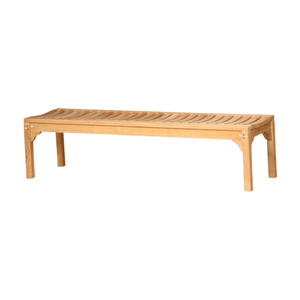 Banco de teca sin espalda de alta calidad de 180 cm bancos de Patio Madison cómodos para parque al aire libre muebles de uso en el jardín - Product Image 6