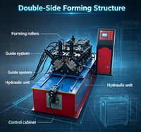 Machine de profilage à commande PLC pour profilés en acier léger double ligne deux-en-un, pour montants et rails en C et U pour plaques de plâtre et cloisons sèches
