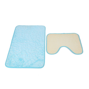 Tắm thảm thiết lập 2 miếng phòng tắm đường viền Thảm nhà vệ sinh Mat Bộ không trượt sợi nhỏ tắm vòi sen Mat hình chữ U nhà vệ sinh thảm Combo Set - Product Image 3