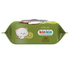 Toallitas Húmedas para Bebés Kinkin, Ecológicas, 100 Unidades, No Tejidas, Antibacterianas y Previenen la Dermatitis, Productos de Higiene, Hechas en Vietnam - Product Image 1