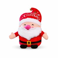 Ensemble de jouets en peluche de Noël, Père Noël, Bonhomme de neige, Renne, Elfe, poupée en peluche, vente en gros, décoration de Noël, cadeau, OEM, certifié CE CPC