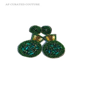 Pendientes colgantes de diseño navideño hechos a mano para mujeres y niñas, joyería de moda navideña con cuentas de temporada - Product Image 5