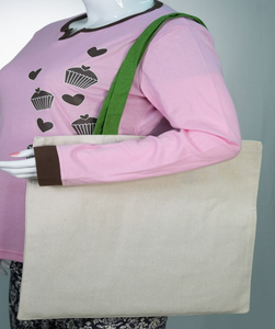 Sac fourre-tout en toile de coton noir bio recyclé écologique avec fermeture éclair, logo personnalisé imprimé, tendance, structuré, promotionnel, pour le shopping - Product Image 6