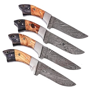 Grandsharp — ensemble de couteaux de Chef de cuisine élégants, faits à la main, damas avec kit en cuir (Smk1917), 04 pièces - Product Image 1