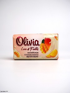 สบู่อาบน้ำกลิ่นมะม่วงผสมกลีเซอรีนสำหรับมือและผิวกาย 140 กรัม Olivia Love & Fruttis - Product Image 2