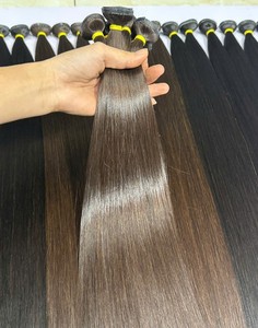 Extensiones de Cabello Liso Azura Remy Vietnamita de Doble Trama, Sin Procesar, Súper Doble Trama en las Puntas, Venta al por Mayor Directa de Fábrica - Product Image 1