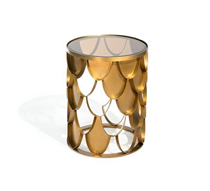 Customizable Luxurious Design Best Seller Metal Side <b>Table</b> Coffee <b>Table</b> Glass Top Luxury <b>Console</b> <b>Table</b> in Factory Price - Product Image 5