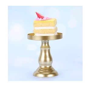 Soporte de pastel de latón pulido espejo redondo romántico cena fiestas decorativo soporte de pastel de latón de alta calidad - Product Image 5