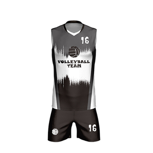 Diseño de Jersey de voleibol de tela transpirable 100% hecho a medida/uniformes sublimados de voleibol - Product Image 5