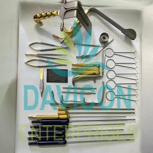 Juego de instrumentos de cirugía plástica personalizados manuales de acero inoxidable (juego de 30 piezas) Cánulas de tamaño personalizado con certificación CE - Product Image 2