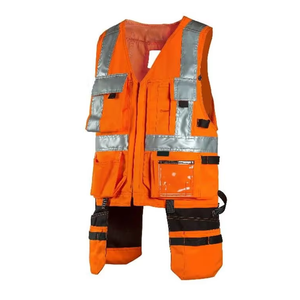 New Hi-Vis Safety Vest <b>Reflective</b> <b>Tape</b> Worker Night Security Waistcoat Sale Bulk Manufacture Hi Vis Safety Vest - Product Image 1