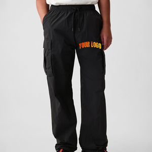 OEM/ODm 100% <b>nylon</b> Crinkle Taslan Windbreaker Sweatpants For Men Casual Wear Lightweight Waterproof Solid color <b>Joggers</b> - Product Image 1