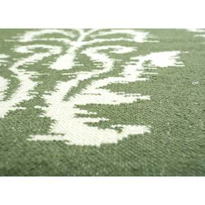 Indusbar <b>Boho</b> Green Flat Weave Wool <b>Rugs</b> Handmade Dwrm-60 for Teen Living Room Bedroom Hallway Rectangle 4M Width 10mm Thickness - Product Image 3