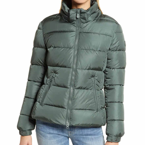 Chamarra Acolchada de Plumas con Cierre para Mujer de Alta Calidad Ropa de Invierno Bomber Burbuja para Exteriores - Product Image 1