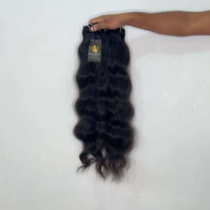 Extensiones de Cabello Humano Natural Ondulado, Cabello Virgen Liso y Rizado de Templo, Extensiones de Cabello Virgen Brasileño Natural Rizado - Product Image 2