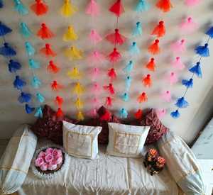 Cordes multicolores en tissu pour Sangeet Haldi Cérémonie Trending Offre Spéciale String Diwali & Christmas Decoration All Occasions - Product Image 1