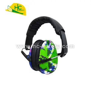 HC706G çocuklar katlanabilir kulaklıklar sert şapka işitme koruması işitme koruyucusu