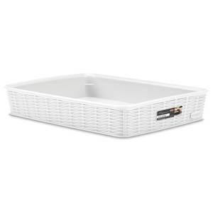 Stefanplast ELEGANCE White Storage <b>Basket</b> 35x26x6cm 30950 Model - Product Image 1