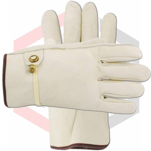Gants de conducteur en cuir grainé non doublé Grain de pouce droit Moyen 2025 - Product Image 1