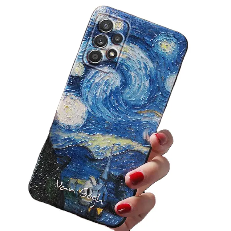 For Funda Samsung Galaxy S23 S22 S21 S20 Ultra FE Plus S20FE S21FE S23Ultra S22Ultra S 23 Note 20 Ultra Case 3D Art Phone Cover