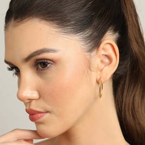 Pendientes de Aro y Colgantes de Plata de Ley 925 para Mujer y Niña, Chapados en Oro, con Forma de Gota de Agua y Flor, con Detalles de Perlas - Product Image 4