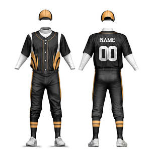 Uniforme de baseball de produit très demandé à vendre 100% ensemble de maillot et de pantalon de baseball en tissu polyester à bas prix - Product Image 1