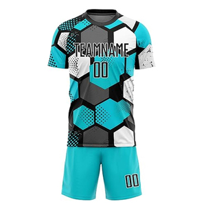 Maillot de football américain Maillot pour enfants Ensemble d'uniformes de football personnalisés Kits de football Uniforme de football pour hommes - Product Image 5