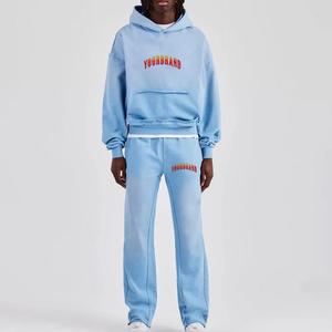 Wholesale Custom Design Acid Wash Tracksuits For Men New Arrival Hot Sale Acid Wash Tracksuits - Product Image 1