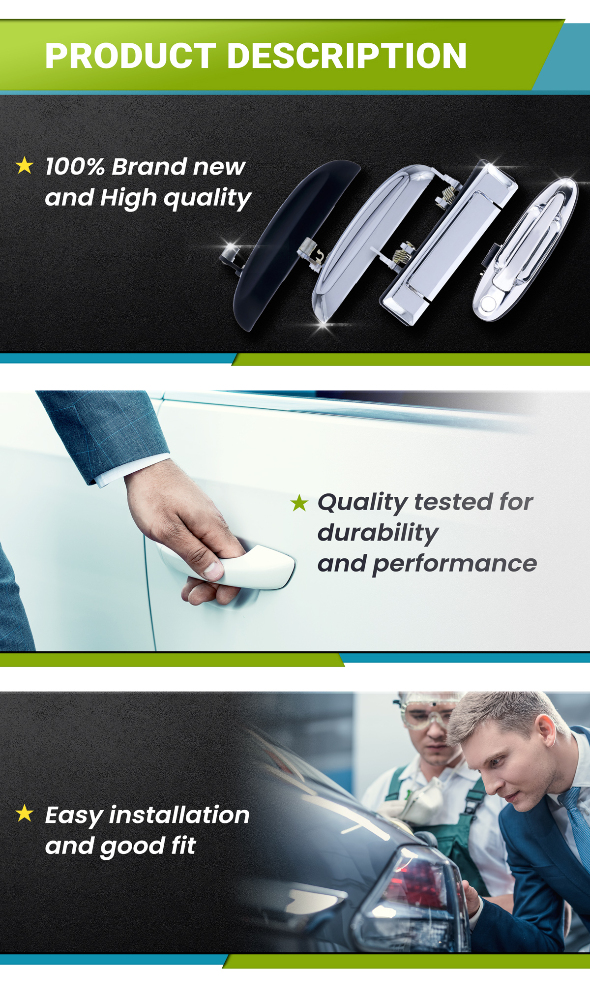 Car Exterior Door Handle 5716A515XA for Mitsubishi Outlander Sport/rvr