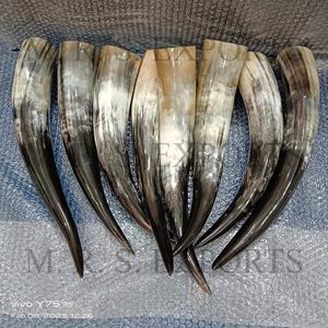 2024 Nuevo diseño Cuernos de buey Cuernos de beber vikingos Decoraciones de animales de vidrio pulido seguras para alimentos Fabricante indio M R S EXPORTS - Product Image 4