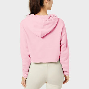 Meilleures ventes Meilleur prix Femmes Crop Top Hoodies Léger Personnalisé Femmes Crop Top Hoodies Prix de gros bon marché - Product Image 2
