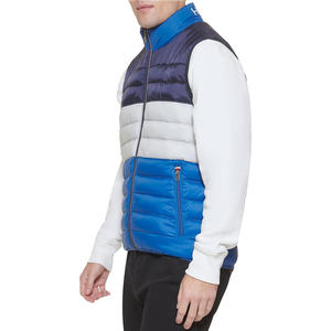 Chaleco de lana de invierno para hombre, chaleco acolchado de algodón personalizado, chaleco sin mangas con cierre de cremallera a prueba de viento - Product Image 3