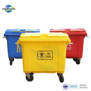 1100L Umweltfreundlicher Induktions-Mülleimer mit 4 Rädern, mobiler Recyclingbehälter, rollender Abfallbehälter für Plastik/Papier, für den Außenbereich, Zuhause, Hotel - Product Image 4