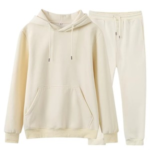 Conjuntos Deportivos de Algodón para Hombre con Logotipo Personalizado 2025, Sudaderas con Capucha y Pantalones Deportivos de Alta Calidad de 330 g, Corte Holgado - Product Image 1