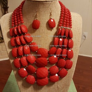 Collar de joyería de moda en múltiples colores collar de cuentas de vidrio diseño de tendencia de moda nuevo regalo de joyería personalizado - Product Image 5