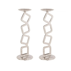 Tabletop <b>Candlestick</b> Holders Vintage Style With Handle Metal Candle Holder <b>Black</b> Colored Centerpiece Candles Holder / Stand - Product Image 6
