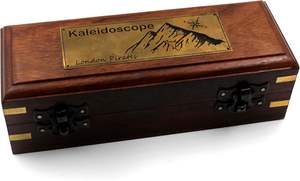 กล้องคาเลโดสโคปสำหรับเป็นของขวัญคริสต์มาสพร้อมกล่องกล้องโทรทรรศน์ทองเหลืองทะเลพร้อมกล่องไม้ - Product Image 4