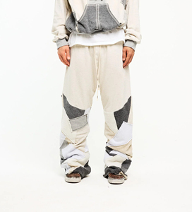 Custom Manufacturing Baggy Trousers Flare Style Unisex Baggy Pants Causal Wear OEM Printing Joggers Elastic Waist Baggy Trousers - Product Image 3