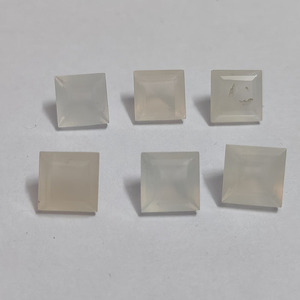 Hite Moonstone-piedra preciosa de corte cuadrado, 8x8mm, 2,51 - Product Image 2