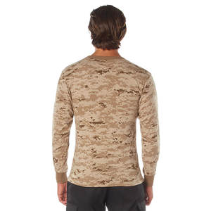 Sudadera Vintage de Camuflaje para Hombre, Cuello Redondo, Manga Larga, Felpa, Informal, para Deportes al Aire Libre - Product Image 3