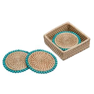 Sous-verres ronds en jute naturel de qualité standard faits à la main sous-verre herbe de mer chargeur assiettes et napperon en jute fête - Product Image 5