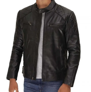 Chaqueta de cuero personalizada de nuevo estilo para hombre/Chaqueta de cuero de moda directa de fábrica para hombre - Product Image 3