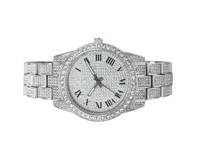 Reloj de lujo con diamantes de alta calidad para hombre con correa de acero inoxidable y diseño elegante a los mejores precios - Product Image 5