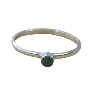 Bague émeraude pierre précieuse bijoux pour femmes argent Boho Style bijoux 925 argent Sterling tendance bague faite à la main cadeau pour elle - Product Image 1