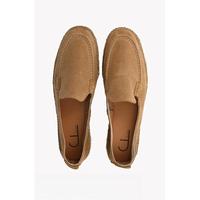 Espadrille à talon compensé fermé et talon bas
